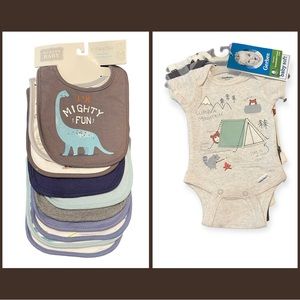 NWT Preemie Onesies & Bibs